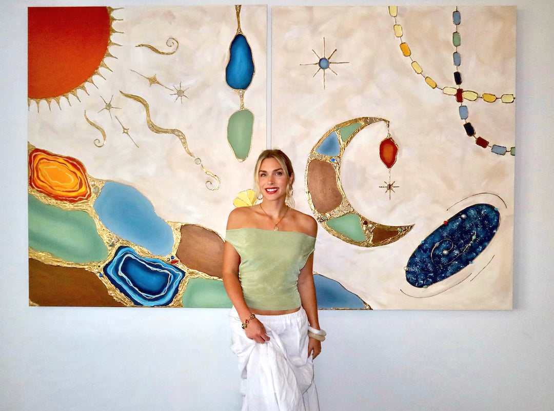 “Soluna” Mixed Media On Canvas 8x6ft