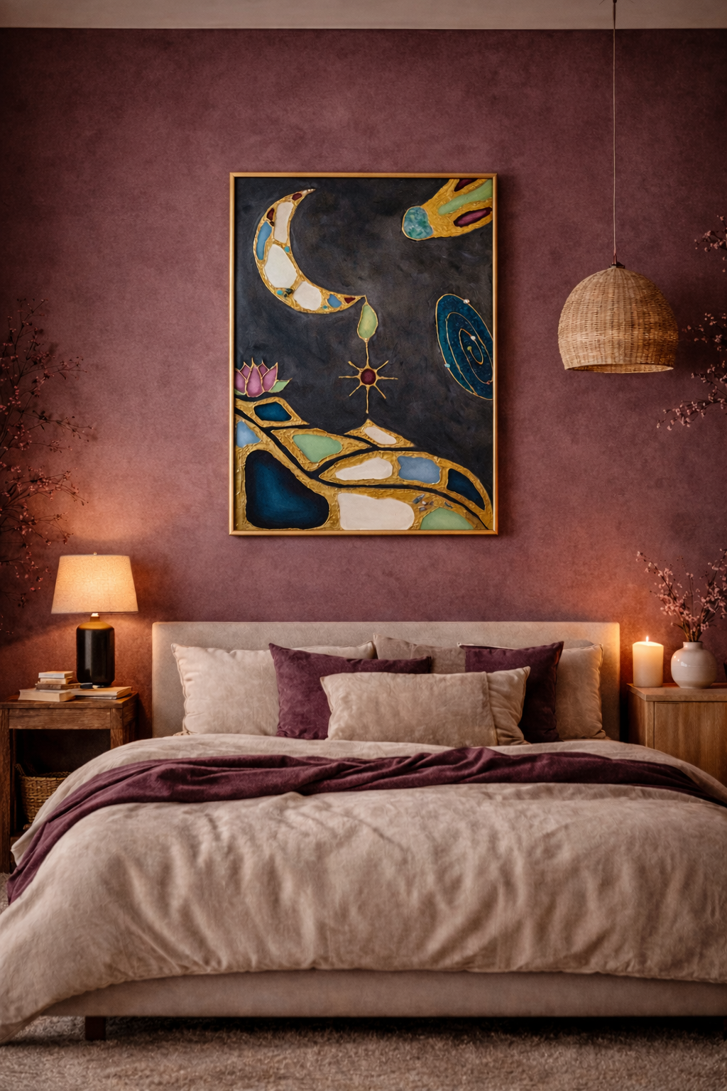 “Estelle” Mixed Media On Canvas 36x48in