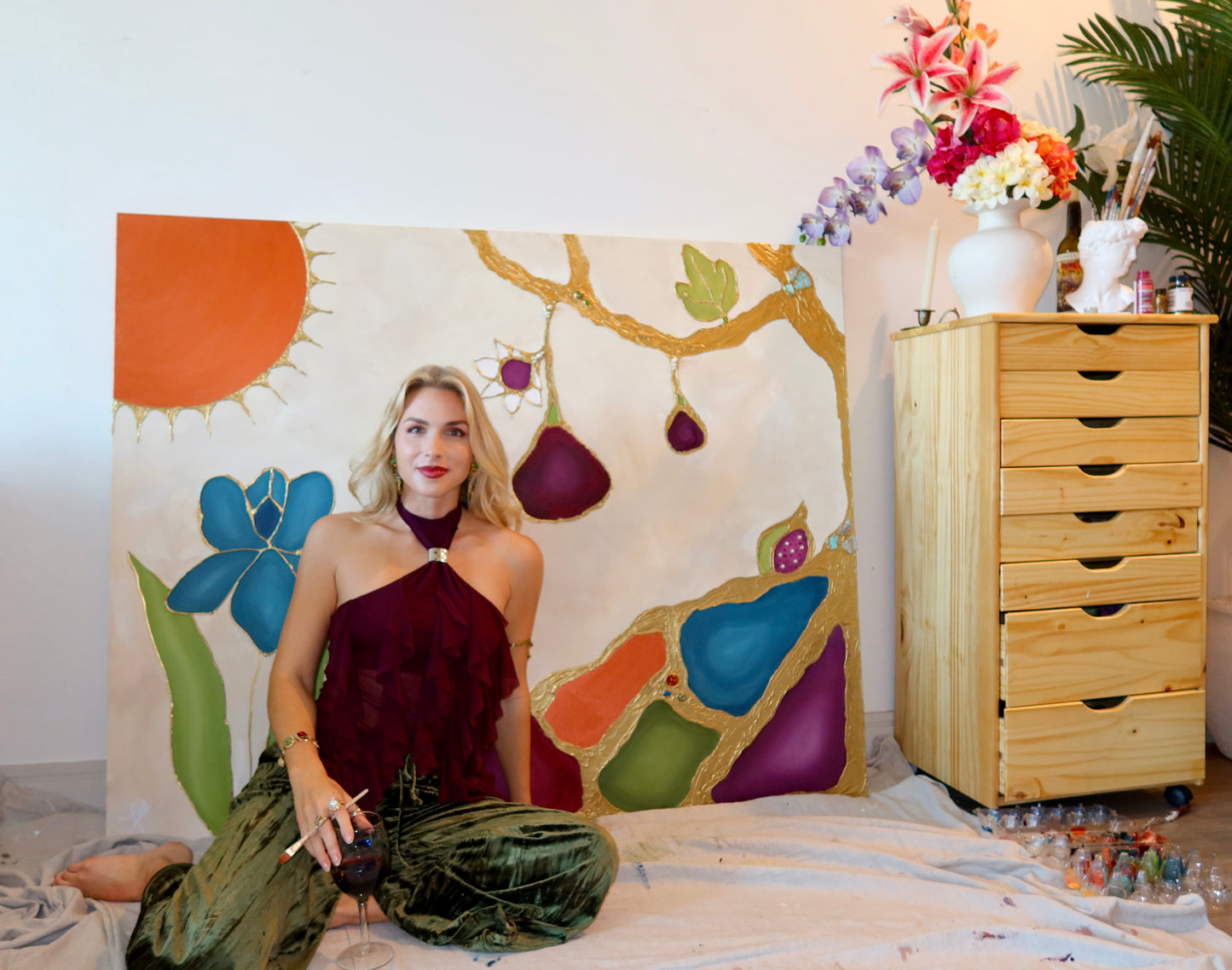 “The Offering Tree” Mixed Media On Canvas 5x4ft