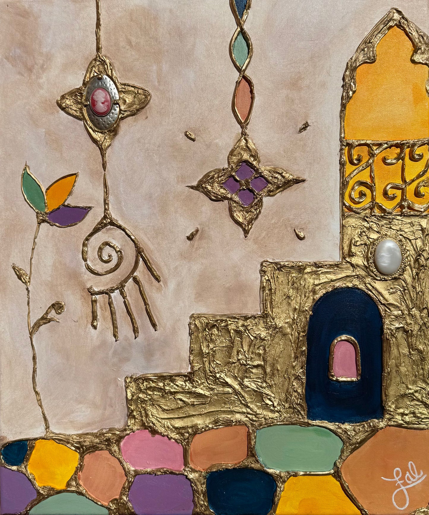 “Lisboa” Mixed Media On Canvas 24x30in
