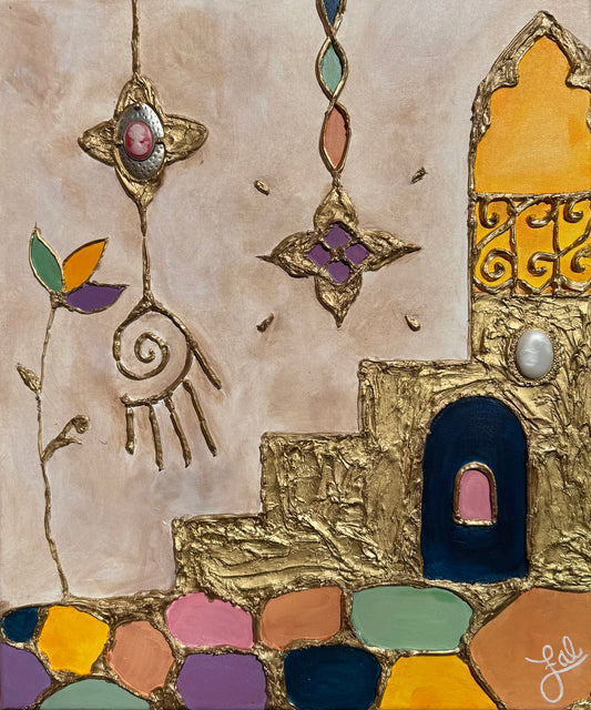 “Lisboa” Mixed Media On Canvas 24x30in