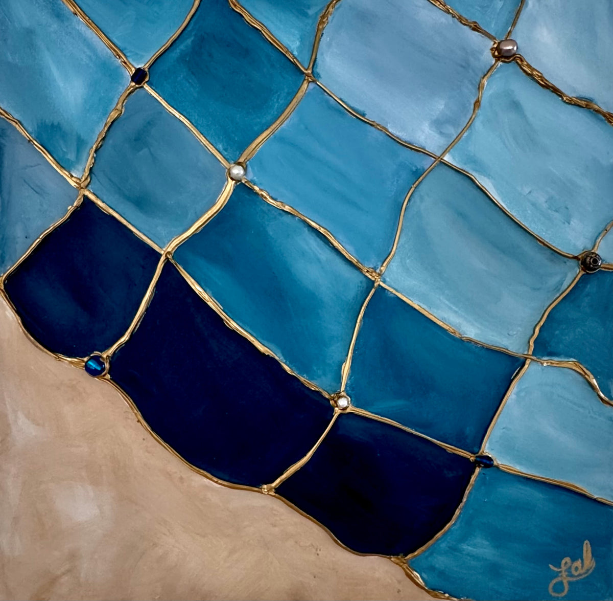 “Abundance Catcher” Mixed Media On Canvas