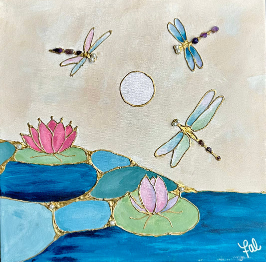 “Soft Power” Mixed Media On Canvas 14x14