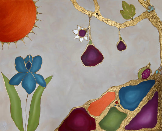 “The Offering Tree” Mixed Media On Canvas 5x4ft