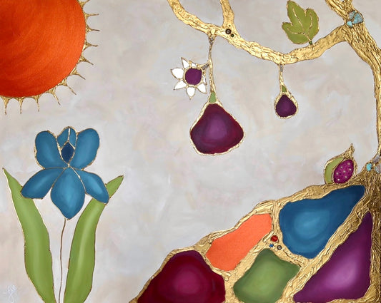 “The Offering Tree” Mixed Media On Canvas 60x48in