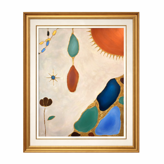"Anima Solis" Fine Art Print with Hand Applied Gold Leaf